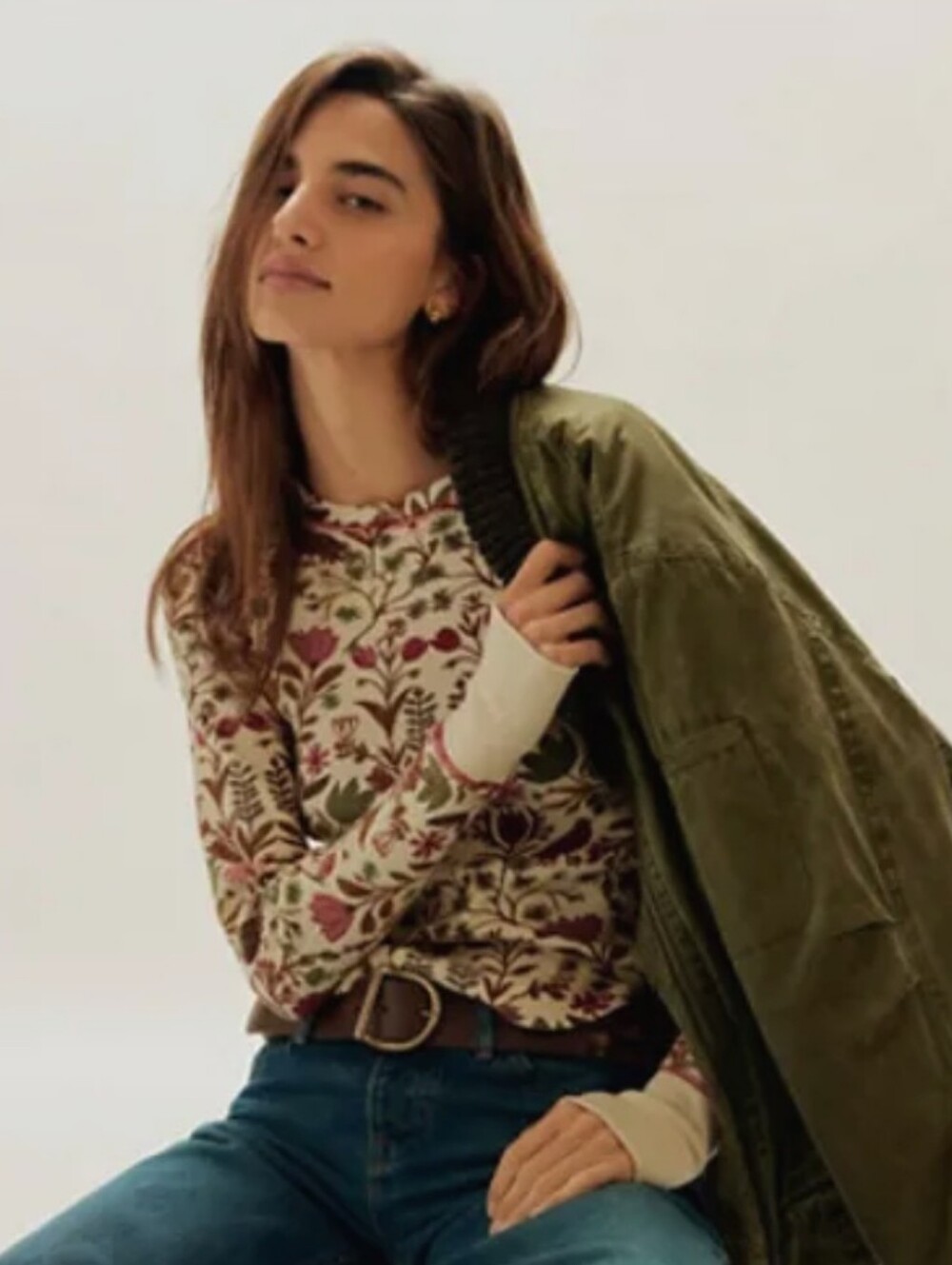 Free People We The Free "Toileidays" Long Sleeve Thermal Shirt NWOT
